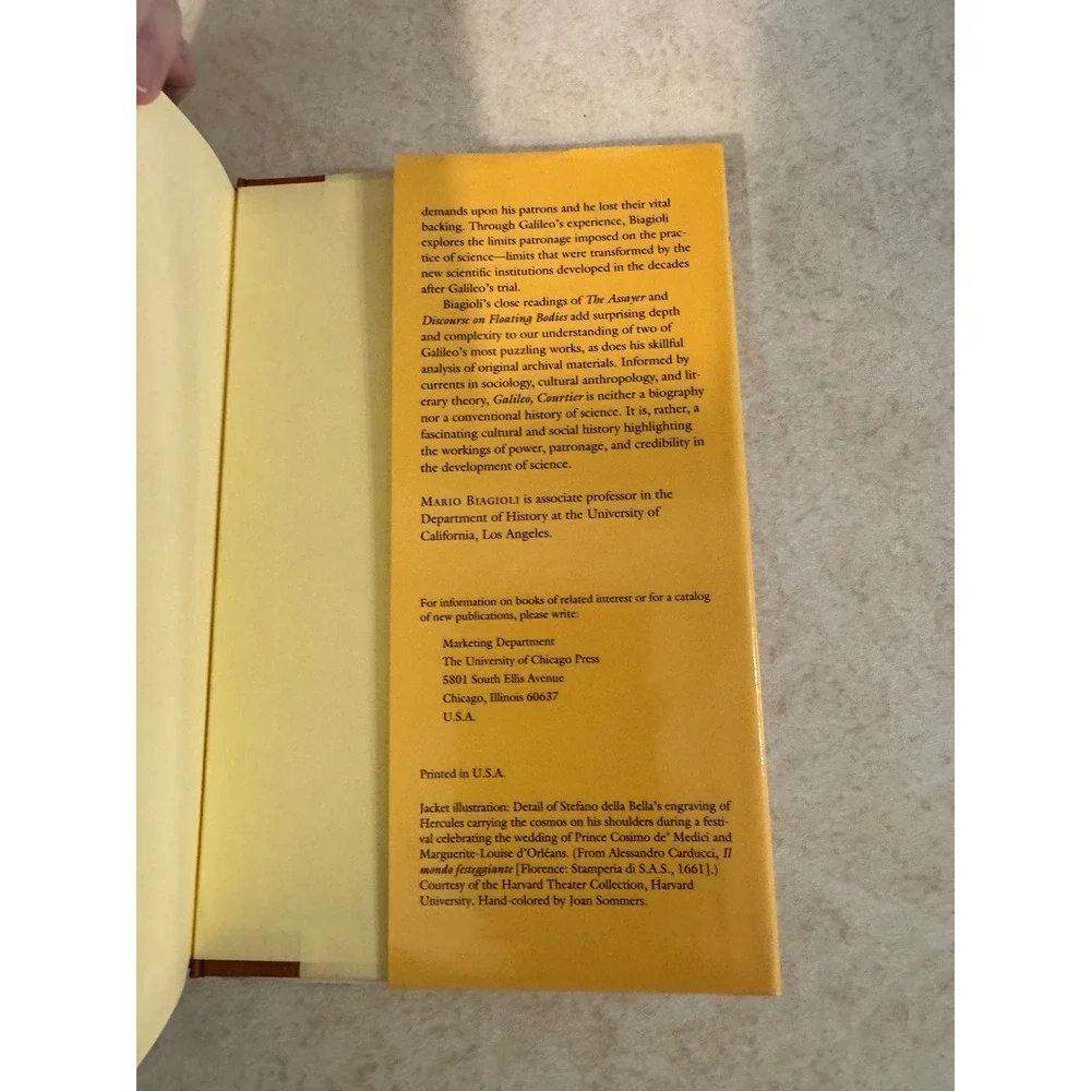 Galileo Courtier Mario Biagioli Hardcover Science History Absolutism 1993